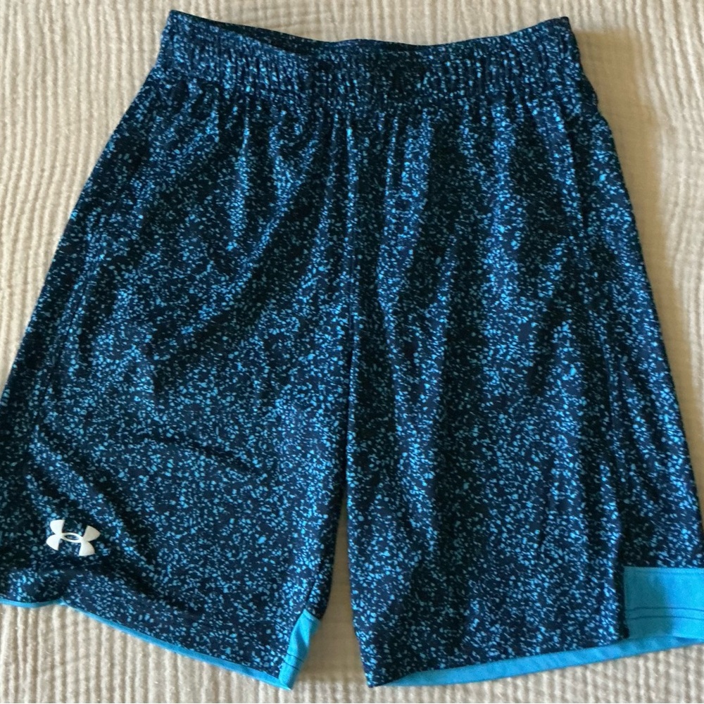 Under Armour Teal and Black Patterned Shorts